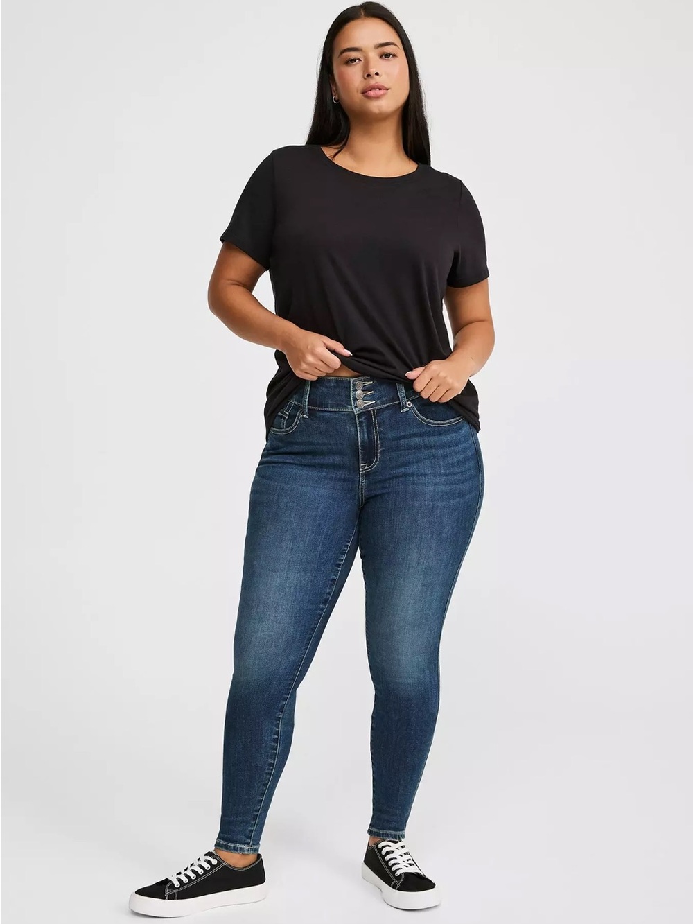 Torrid three button Jeggings Dark Wash Women's Skinny Jeans 12 short